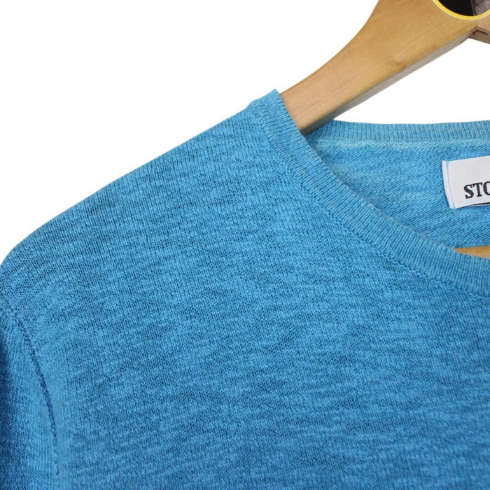 Stone Island SS 2018 Blue Cotton Knit Jumper