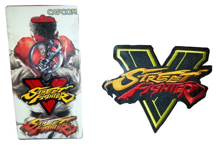 Street Fighter V Keychain and Patch