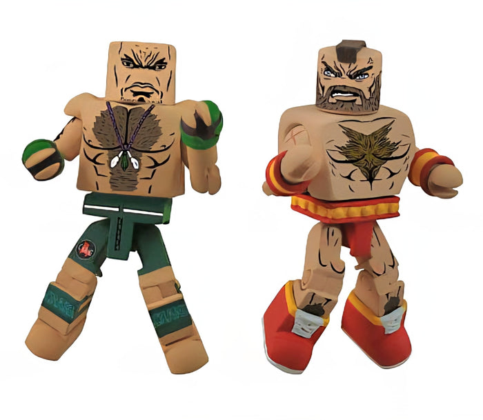 Street Fighter x Tekken MiniMates - Zangief and Craig Marduk
