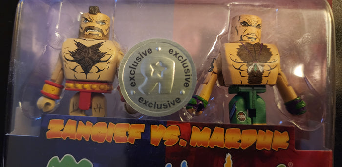 Street Fighter x Tekken MiniMates - Zangief and Craig Marduk