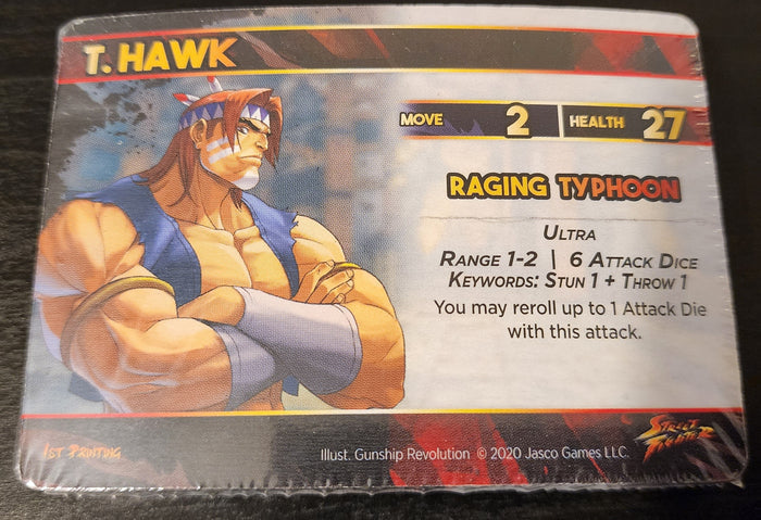 T. Hawk Street Fighter Jasco 4" Statue Figurine + UFS Card Pack (Sealed)