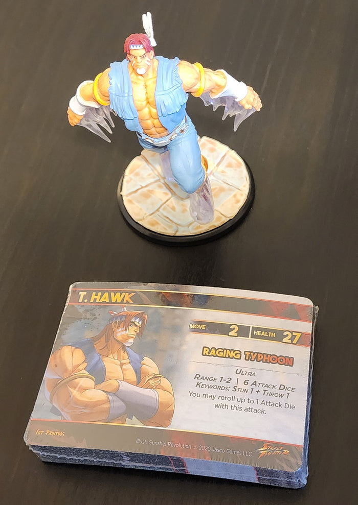 T. Hawk Street Fighter Jasco 4" Statue Figurine + UFS Card Pack (Sealed)
