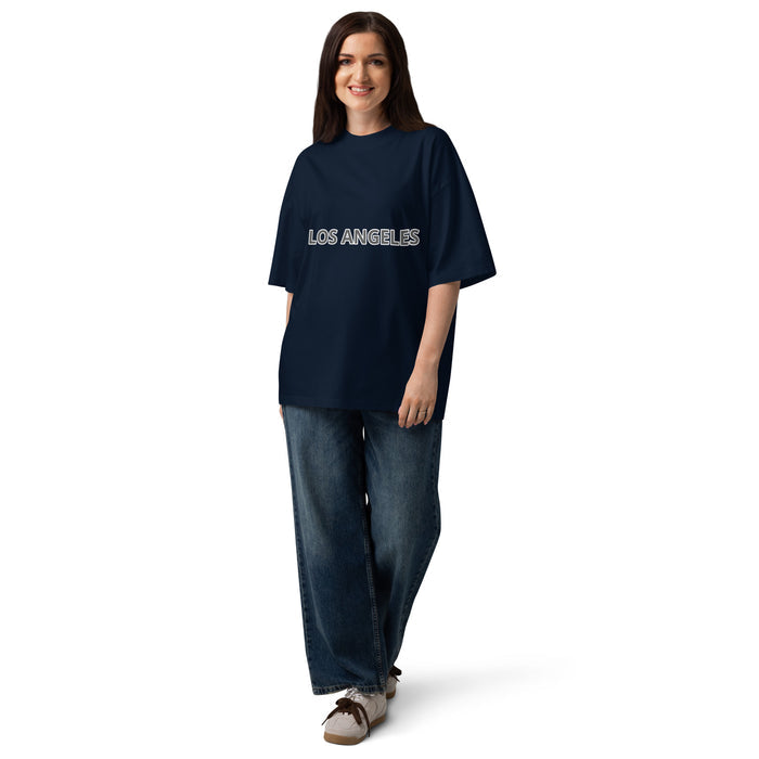 T-shirt oversize Los Angeles Superior Bleu Marine face - logo Los Angeles imprimé sur la poitrine