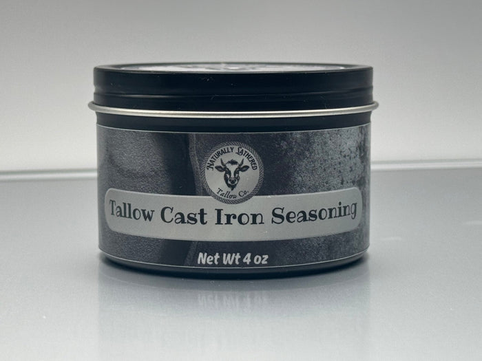 Tallow Cast Iron Seasoning - Naturally Lathered Tallow Co.