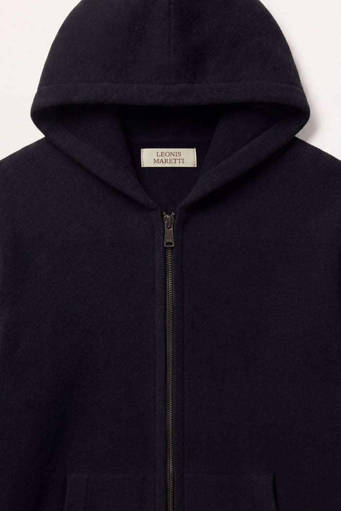 Tavole Hooded Zip Black