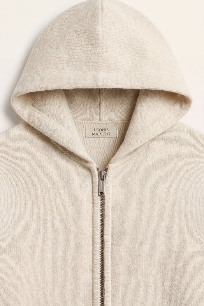 Tavole Hooded Zip Cream