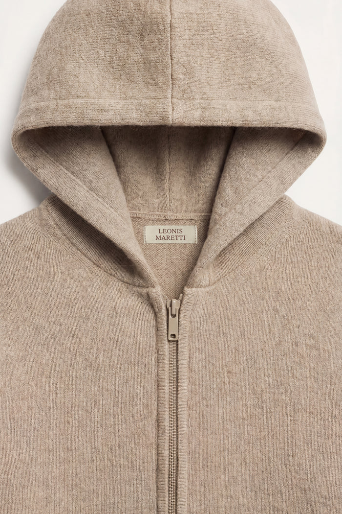Tavole Hooded Zip Taupe