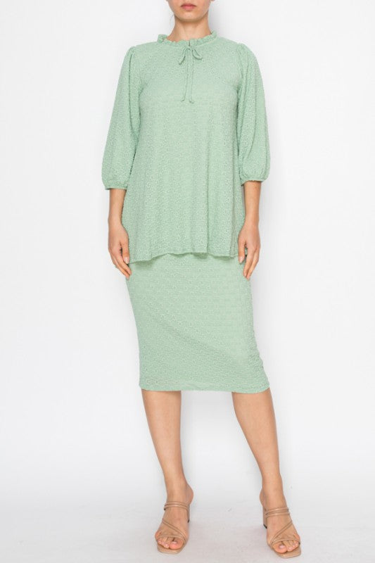 Textured Lace Tunic-3 Colors