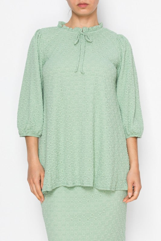 Textured Lace Tunic-3 Colors
