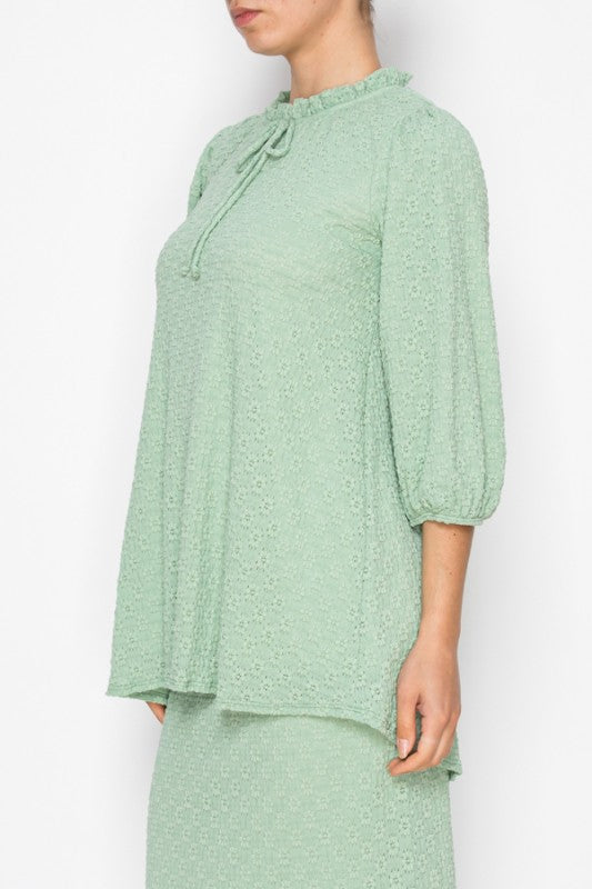 Textured Lace Tunic-3 Colors