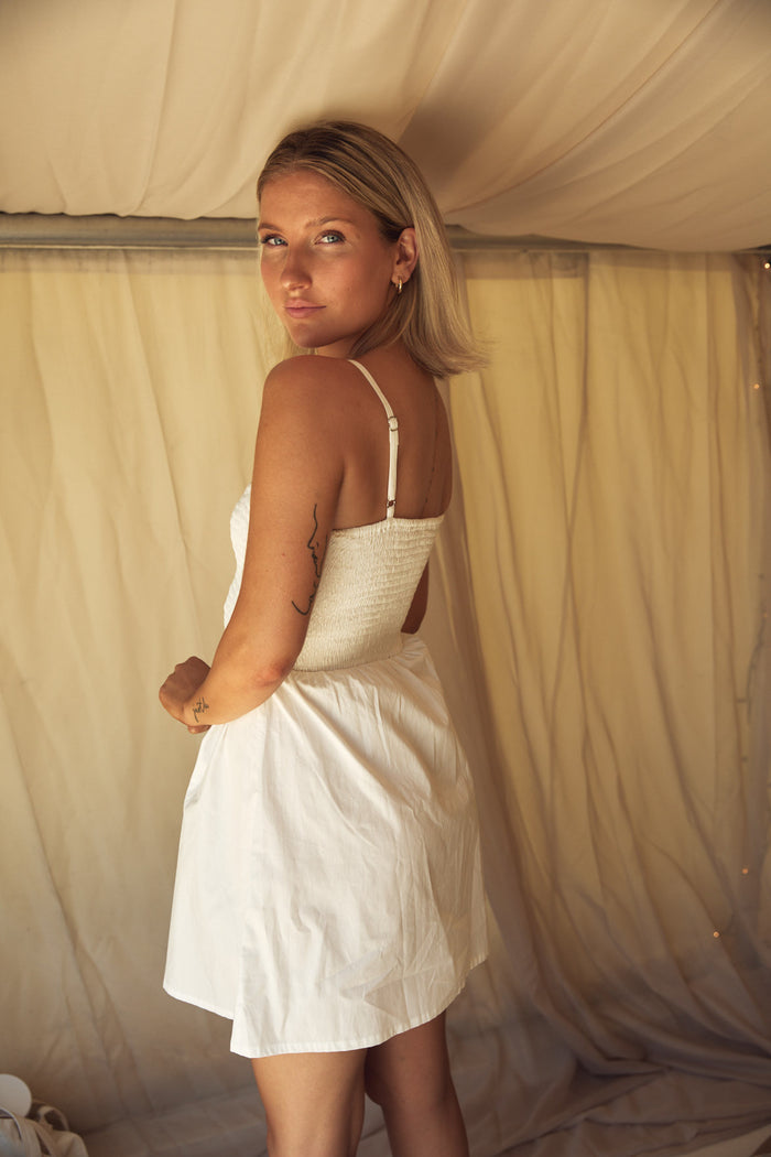 The Cove Mini Dress - White