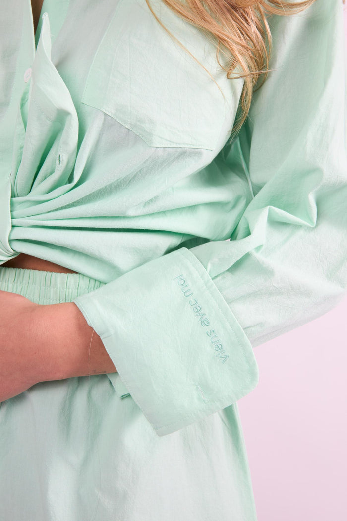 The Everyday Boyfriend Shirt -  Mint
