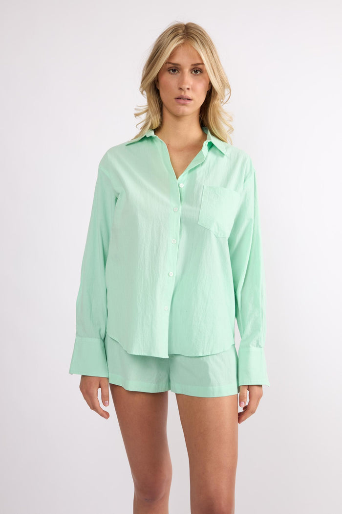 The Everyday Boyfriend Shirt -  Mint