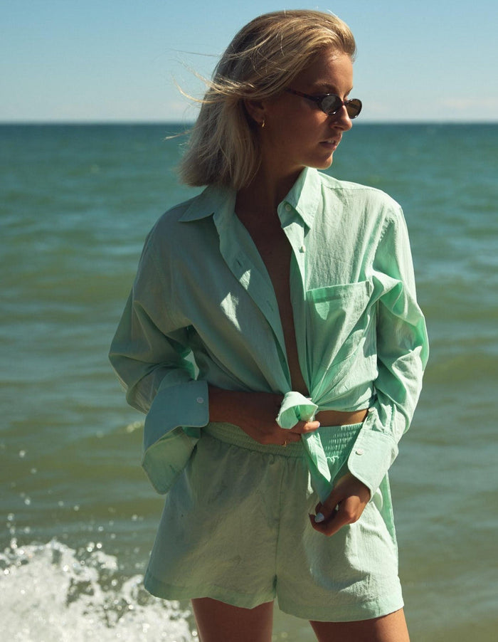 The Everyday Boyfriend Shirt -  Mint