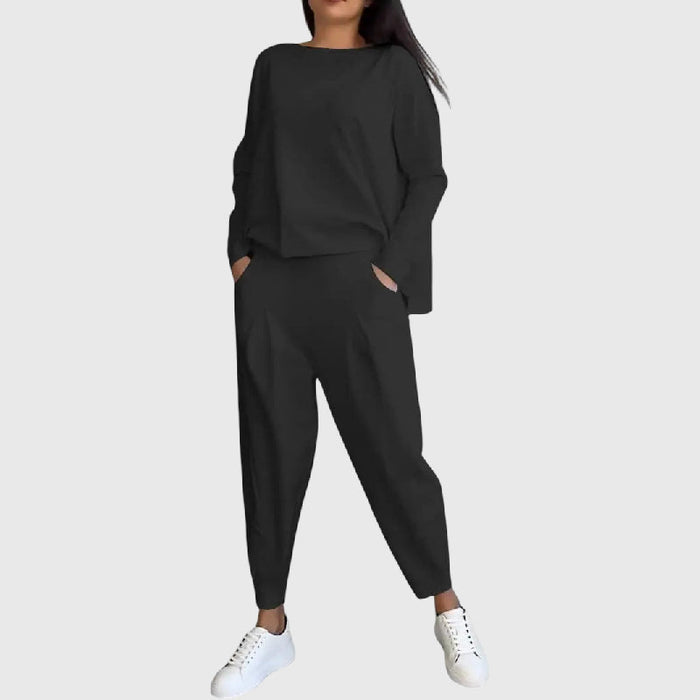 Thea | Two-piece set with round neck