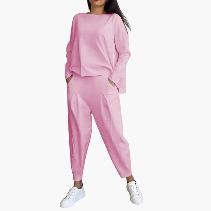 Thea | Two-piece set with round neck