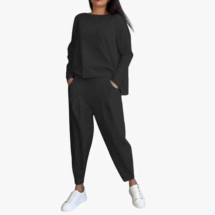 Thea | Two-piece set with round neck