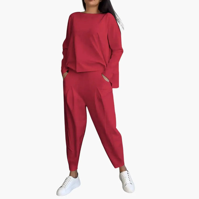 Thea | Two-piece set with round neck