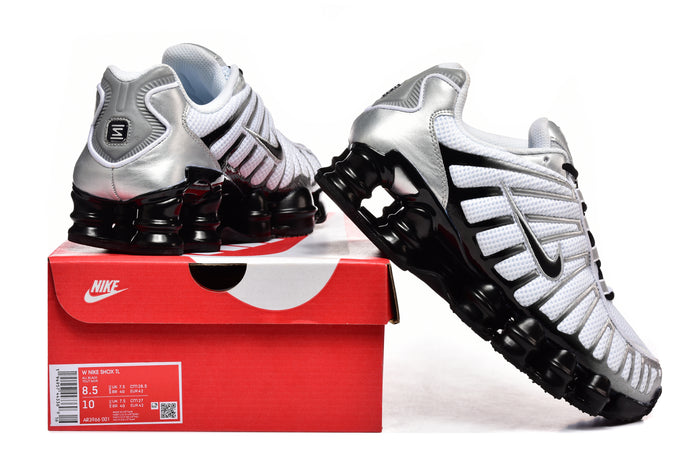 TL White Metallic Silver Black