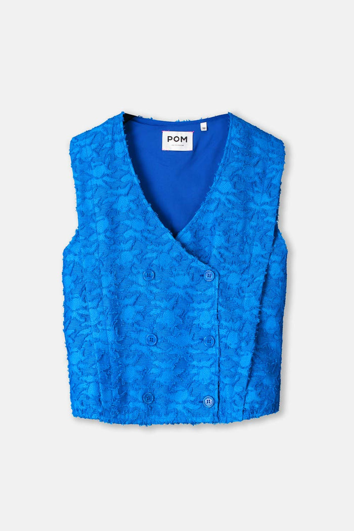 POM Amsterdam Tops TOP - Ocean Blue Jacquard