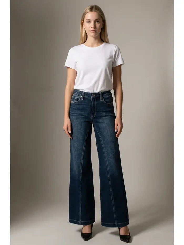Ultra High Rise Relaxed Flare Jeans - Born To Glam