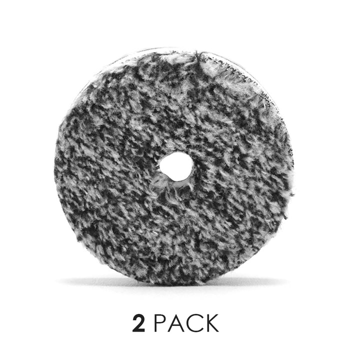 Buff and Shine Uro-Fiber Pads 3 inch pack of 2 on a white background.