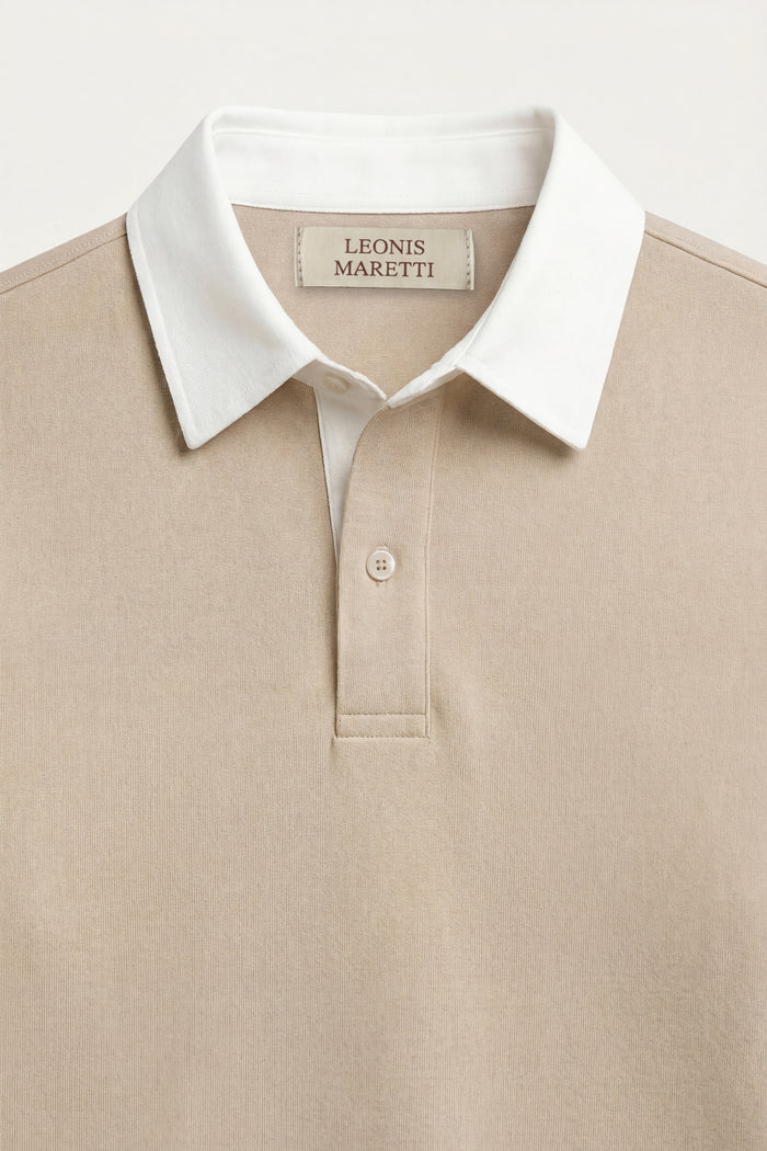 Valerio Polo Knit Beige