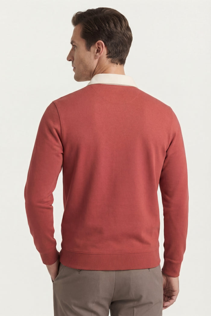 Valerio Polo Knit Red