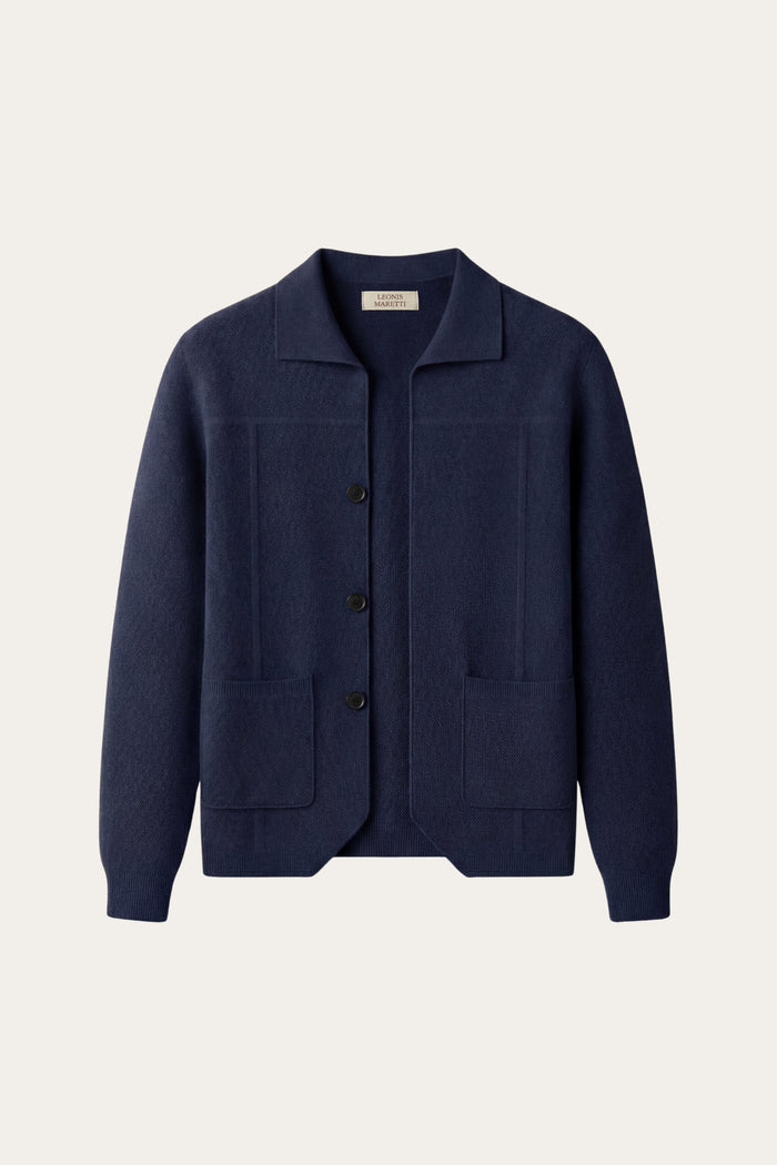 Valero Cashmere Cardigan Navy