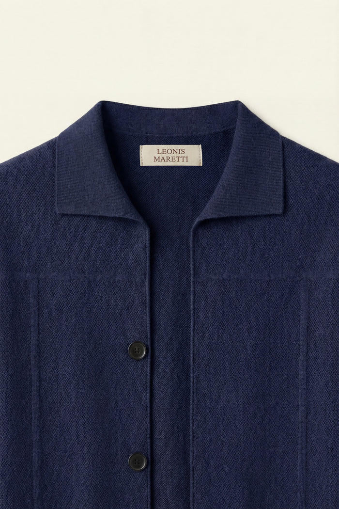 Valero Cashmere Cardigan Navy