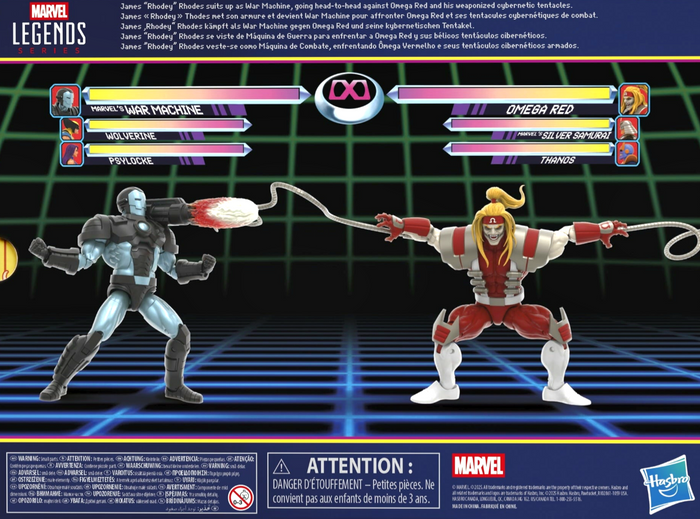 War Machine Vs. Omega Red MVC2 Gamerverse Hasbro Marvel Legends 2-Pack