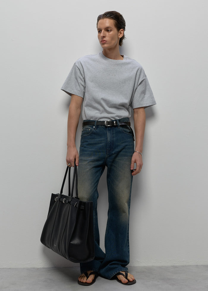WASHED BROWN BOOTCUT JEANS