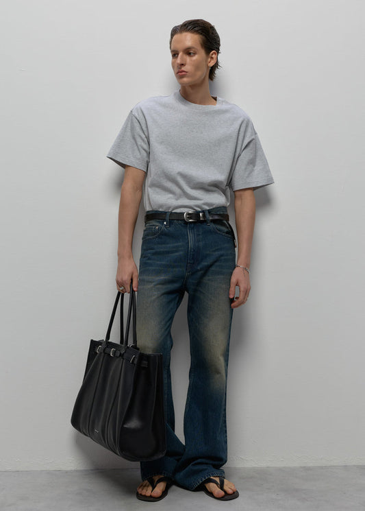 WASHED BROWN BOOTCUT JEANS