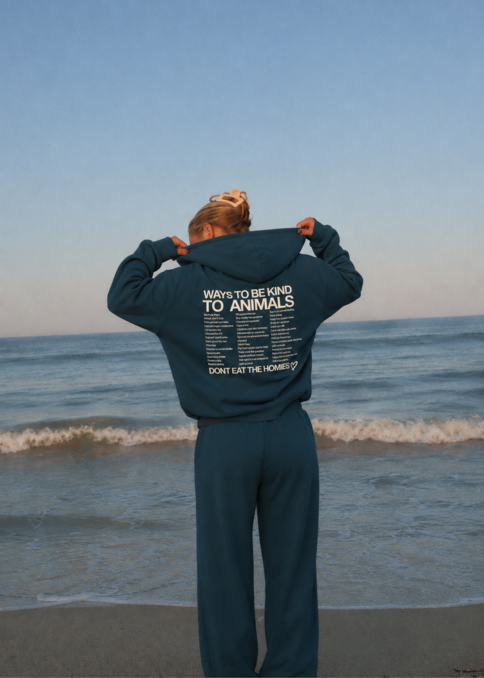 WAYS TO BE KIND TO ANIMALS HOODIE