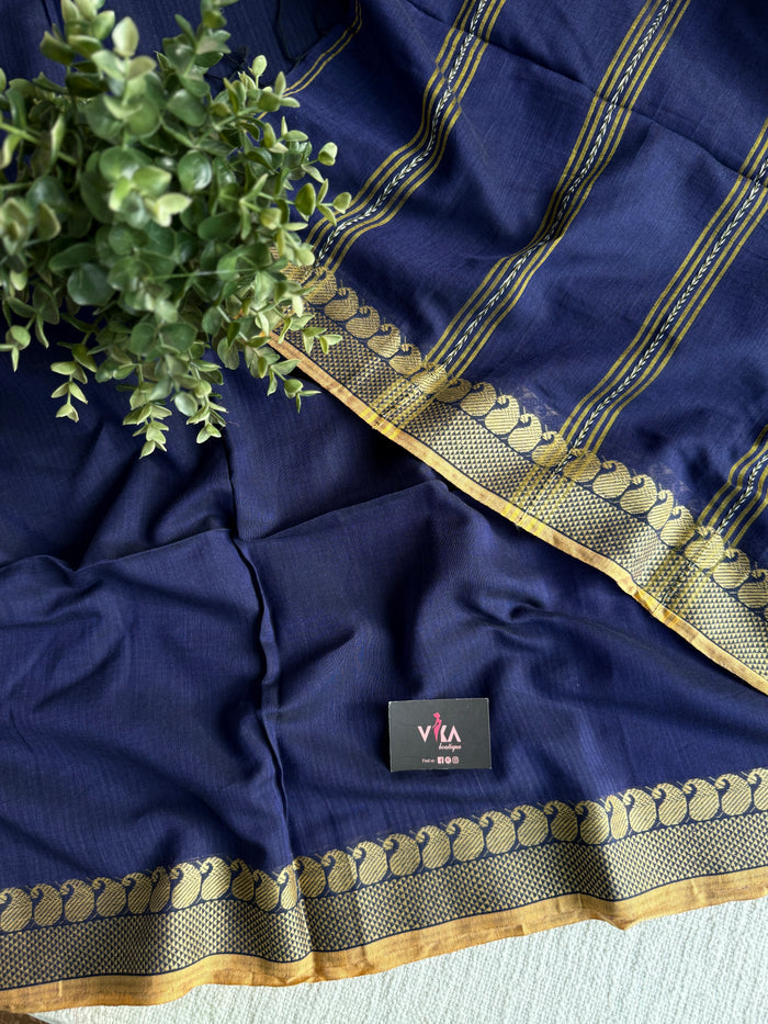 Weaving border cotton kolka naksha saree
