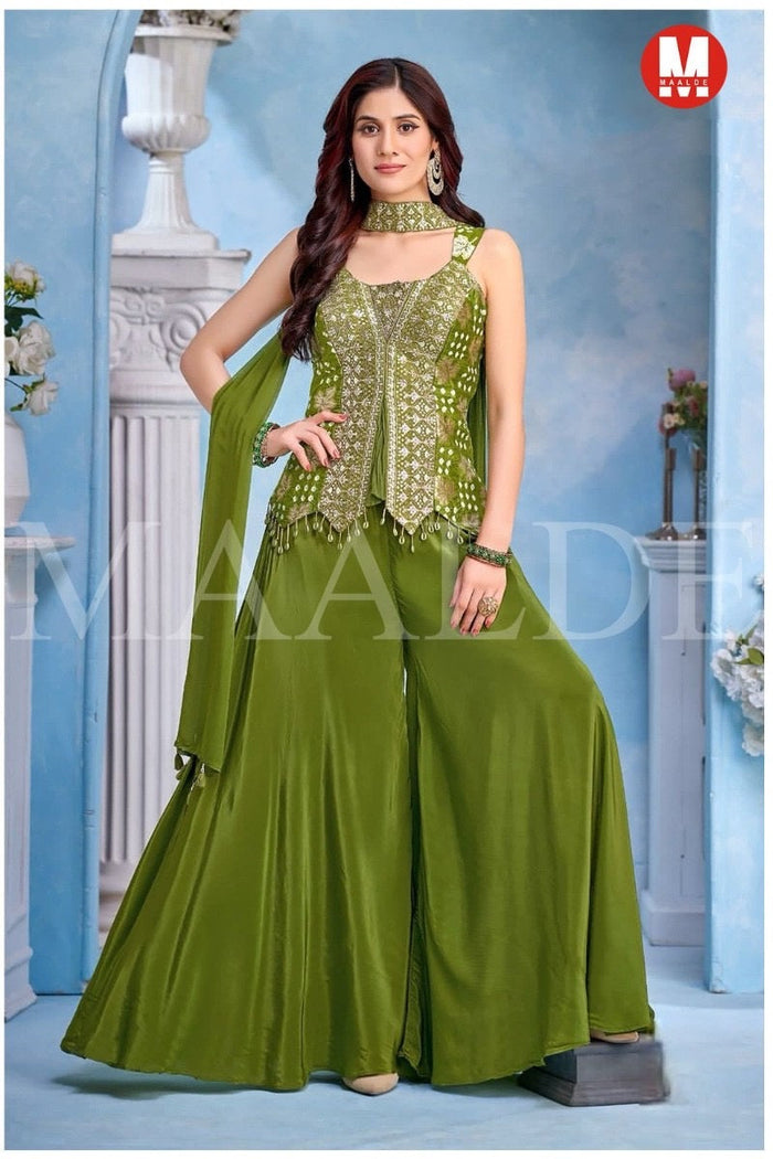Wedding guest collection : Sharara suit by Kurti Connection USA