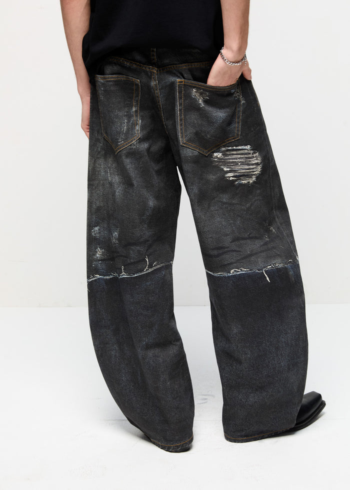 WORN-OUT EFFECTS JEANS