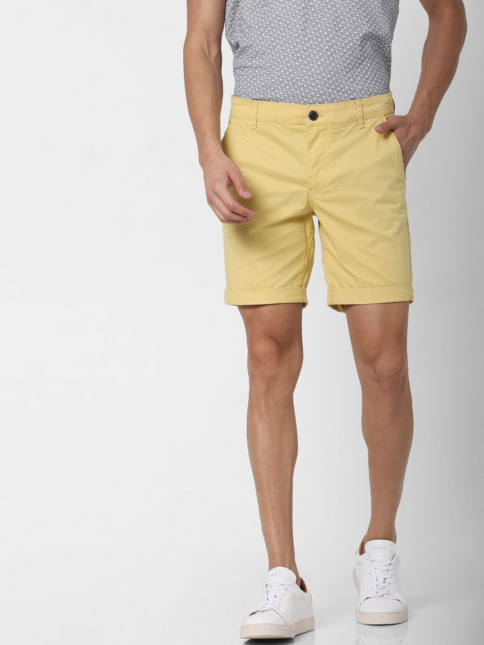 Yellow Chino Shorts