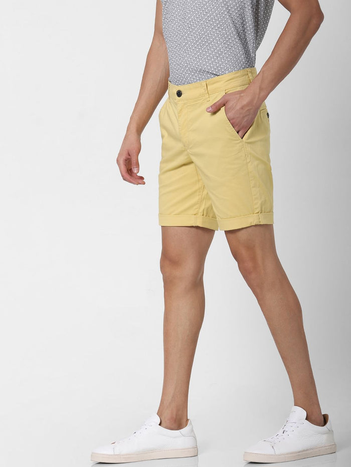 Yellow Chino Shorts