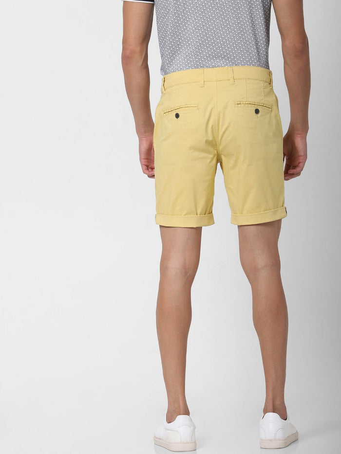 Yellow Chino Shorts