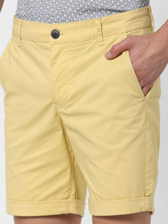 Yellow Chino Shorts
